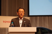 豊田章男社長は、“フレンド”の付くサービス名称がお気に入りとのこと。「トヨタやそのクルマを友だちを思っていただけたら、こんな素晴らしいことはありません」。