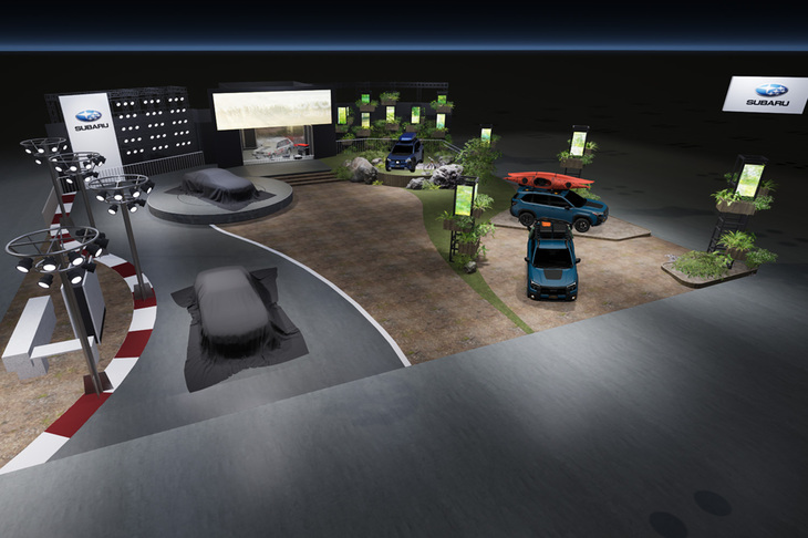 「ジャパンモビリティショー2025」のスバルブース。（イメージ）