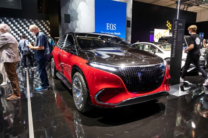 EVの世界はさまざまな広がりを見せている。写真の「コンセプト・メルセデス・マイバッハEQS」は、ラグジュアリーブランドの電動化された未来を象徴するとうたわれるモデル。