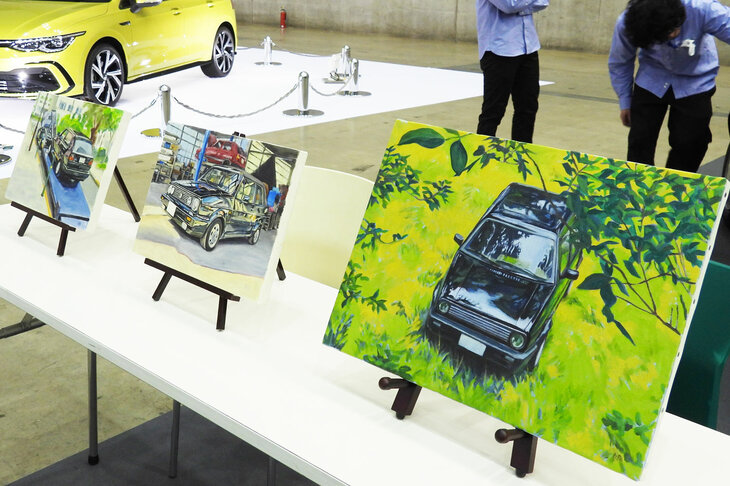 「オートモビル カウンシル2024」より、スピニングガレージのブースの様子。