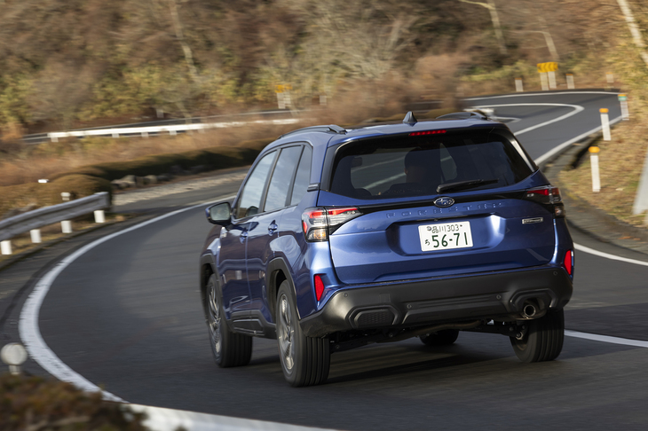 「フォレスター」に装着した235/50R19サイズは欧州のラベリング制度でウエット性能「A」を獲得している。