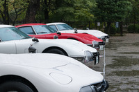 ずらりと並んだ「トヨタ2000GT」。