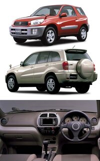 2000年に登場した2代目「RAV4」。このころはまだ、クロカン車よろしく横開きのテールゲートにスペアタイヤを背負っていた。