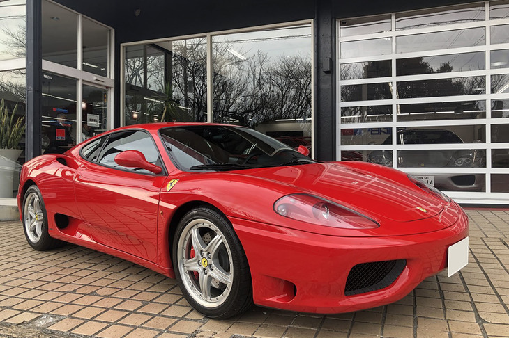 直人さんが購入した6段MTの「フェラーリ360モデナ」は総額1380万円。まるで新車のようなコンディションであった。