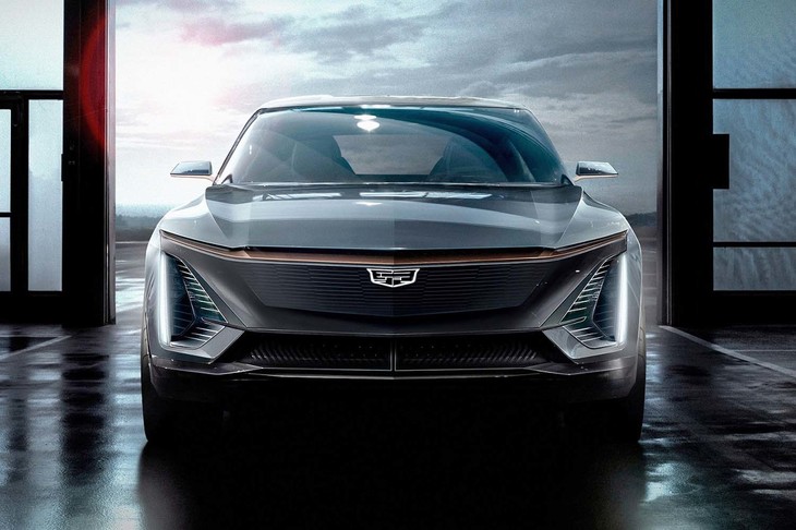 今回発表された、キャデラック初となるEVのイメージ。