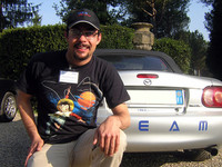 同じく「MX-5パッション」のメンバー。こちらの彼は『釣りキチ三平』Tシャツで登場。