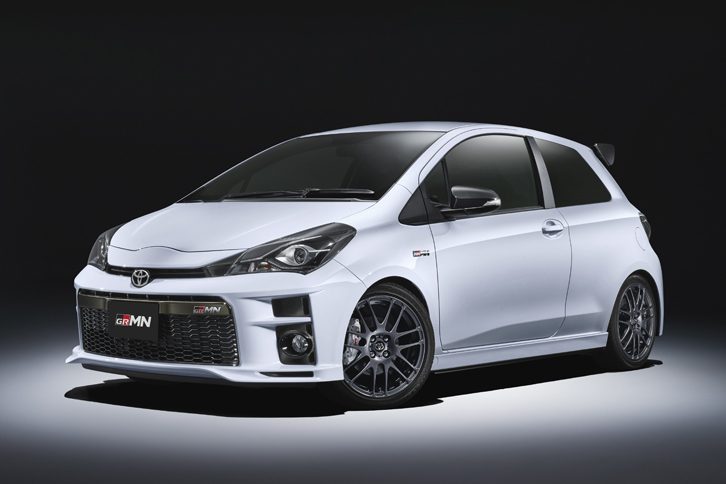 「トヨタ・ヴィッツGRMN」。商談の受け付けは2018年4月に始められる。