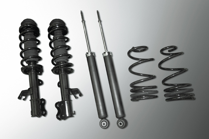 「ノートNISMO S」の専用サスペンション。