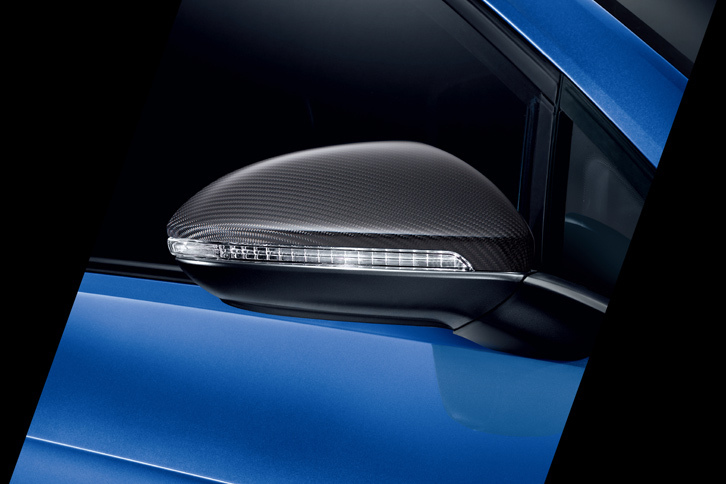 カーボンドアミラー。