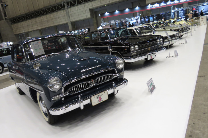 ヴィンテージ宮田自動車の出展ブースの様子。