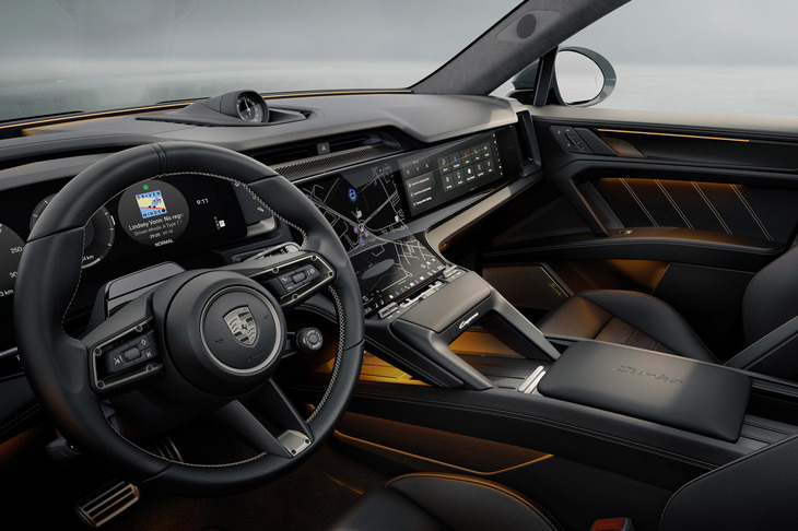 「カイエン ターボ エレクトリック」のインストゥルメントパネル。