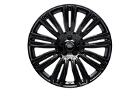 グロスブラックフィニッシュの「22インチ“スタイル9012”9スプリットスポークアロイホイール」。