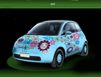 サイト上で行なわれていた新500ペインティング・コンテストから。これはメルヘン風。