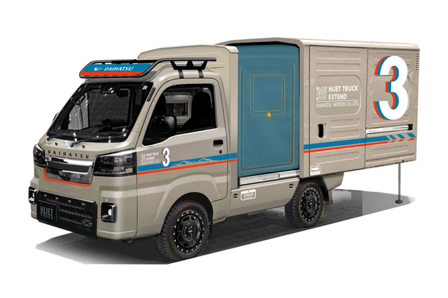 ダイハツが“デコトラ”仕様の「ハイゼット トラック」を出展【東京
