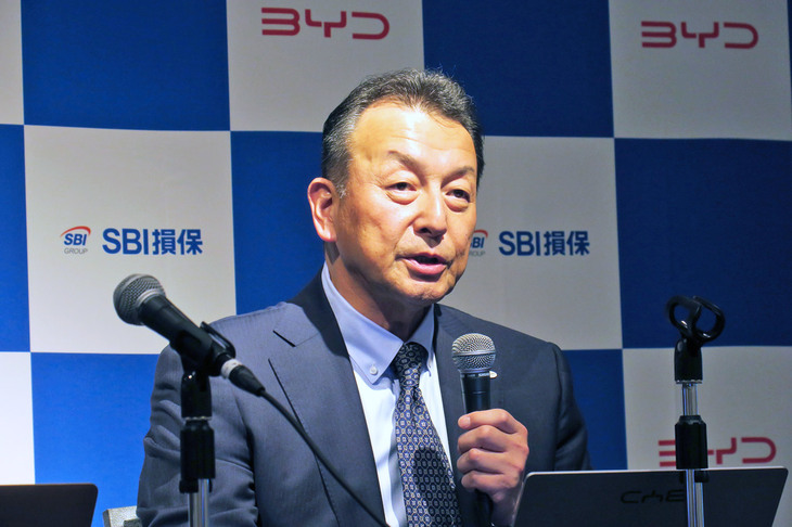 BYDジャパンの東福寺厚樹社長。