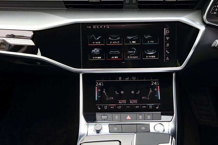 ドイツのプレミアムカーにふさわしく、予防安全装置や運転支援システム、コネクテッド機能／サービスは充実。インフォテインメントシステムはホーム画面のアイコンを並べ替えるなど、自分の使いやすいようにカスタマイズできる。