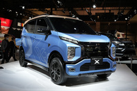 三菱が初披露した「K-EVコンセプトXスタイル」は、2022年度初頭に発売を予定している新型軽EVのコンセプトモデル。