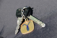 キーホルダーは当時のオリジナルである。