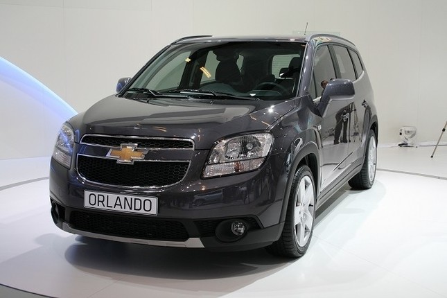 7人乗り小型ミニバンの「シボレー・オーランド」。シボレーにとって欧州のこの市場へは初参入となる。 
