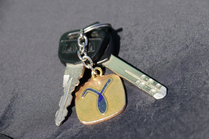 キーホルダーは当時のオリジナルである。