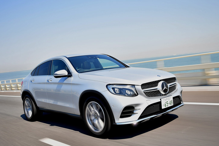 「GLCクーペ」は2017年2月に日本に導入された。価格は627万～910万円。