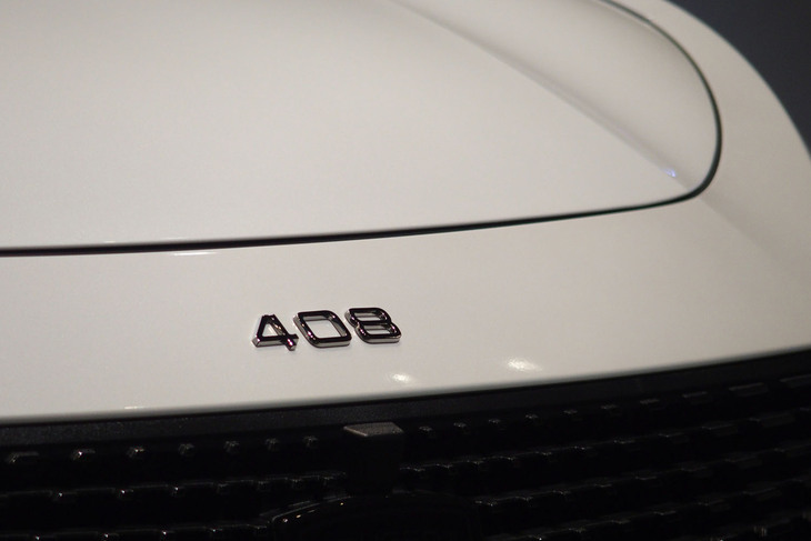 プジョー408アリュール（フロントのエンブレム）