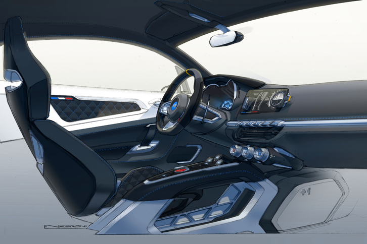 アルピーヌ・ビジョン（インテリアのイメージスケッチ）