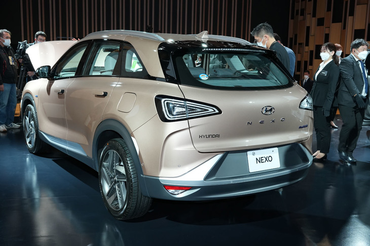 個性あふれる「ネッソ」のリアビュー。デザインは現在のヒョンデの最大の武器だ。