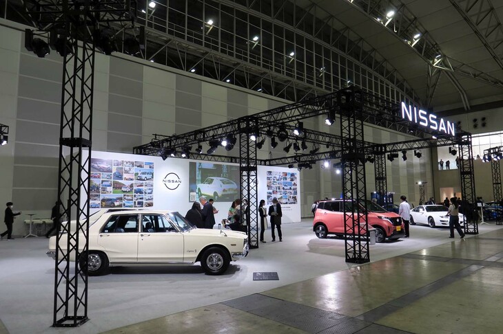 日産の展示ブースの様子。