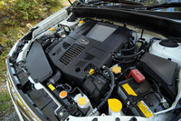 「インプレッサWRX STI A-Line」ゆずりの2.5リッターターボエンジン。263ps、35.4kgmを発生する。