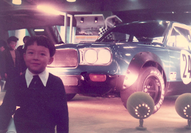 「マツダ・サバンナRX-3」と。撮影機材は、わが家にあった「キヤノネット」。いつもスプロケットの調子が悪かったが、幸いこの日は機嫌が良かったようだ。