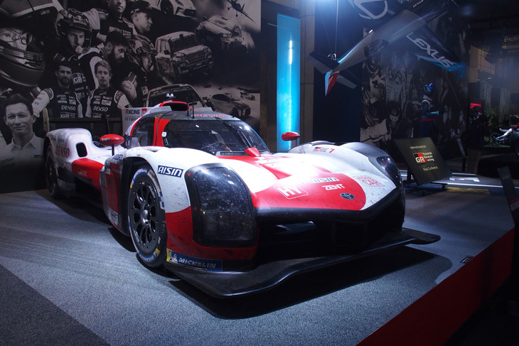 FIA世界耐久選手権ルマン24時間レースの2021年優勝車両「GR010 HYBRID」（7号車）。