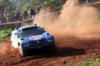 三菱の最大のライバル、フォルクスワーゲン勢は、「レーストゥアレグ2」で上位を独占。
