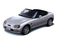 【スペック】3ATモデル：全長×全幅×全高＝3295×1395×1185mm／ホイールベース＝2060mm／車重＝700kg/駆動方式＝FR/0.66リッター直3DOHC12バルブターボ・インタークーラー付き（64ps/6500rpm、10.5Kgm/3500rpm）/車両本体価格＝158.6万円（1995年5月）