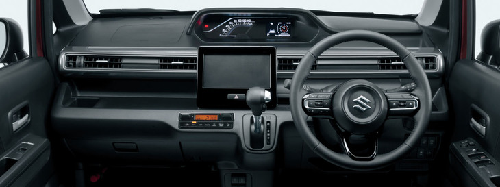 「ハイブリッドZX」のインストゥルメントパネル。