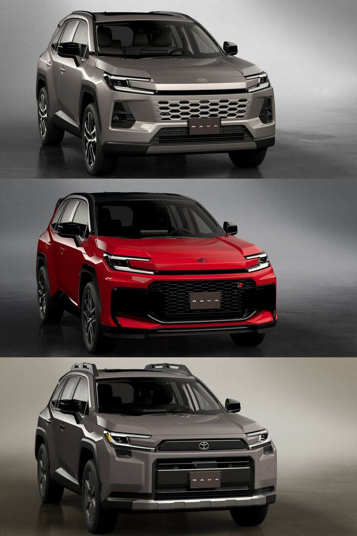 ダイナミックな造形のリアまわりに対し、フロントはやや造作が細かく、大げさに言うと別のクルマのような感覚を覚える。さらにバンパーのつくり分けで3つも顔を用意しているものだから、ちょっと印象が弱い。