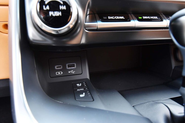 レクサスLX600（前席用USBコネクター）