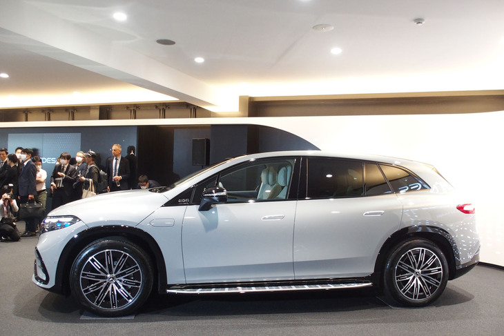 メルセデス・ベンツEQS580 4MATIC SUVスポーツ（サイドビュー）
