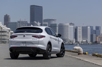 Cd値（空気抵抗係数）0.32というボディーの空力性能は、「ステルヴィオ」の走りの良さにもつながっている。