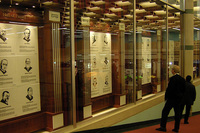 ジュネーブショーの会場「パレクスポ」の自動車殿堂コーナー。

