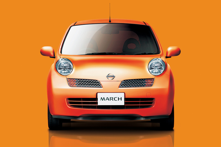 2000年代前半の、日産デザイン輝かしきころのモデルをちょっと紹介。まずは3代目「マーチ」（2002年）。