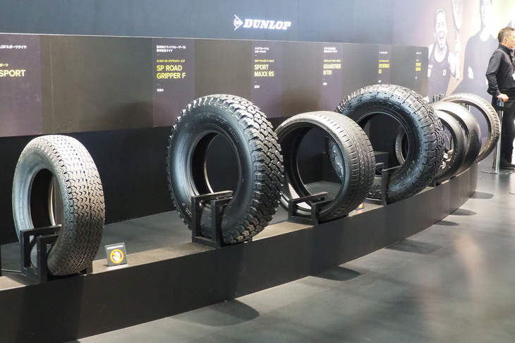 ブリヂストンブースの様子。