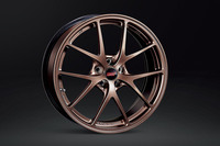 マットブロンズのSTI製BBS18インチ×7.5Jアルミホイール