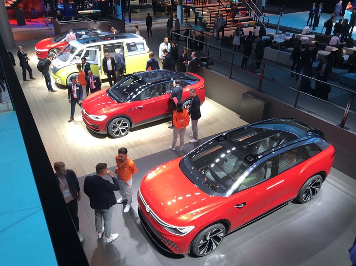 フォルクスワーゲンブースの様子。