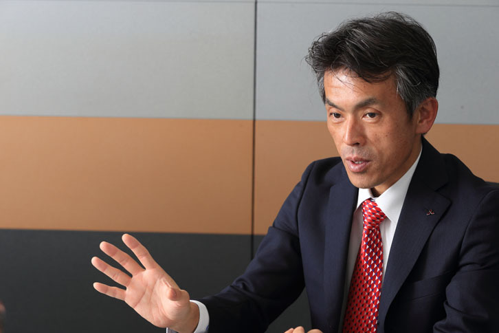 「エクリプス クロス」ではかっこよさというものを大事にした。「デザインでお客さまを引きつけることに注力しました」と山内氏は語る。