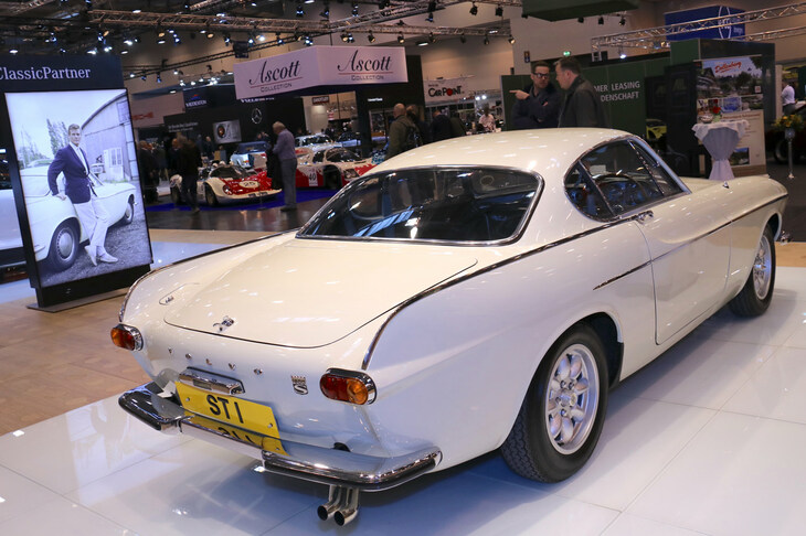 2018年にエッセンで撮影した「ボルボP1800」。1962年式で、俳優のロジャー・ムーアが劇中で運転したもの。