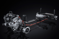 パワートレインには1.5リッターエンジンにモーターを組み合わせたハイブリッドシステムを設定。