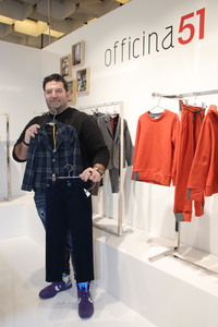 オフィチーナ51のCEO兼デザイナー、フィリッポ・クロサーラさん。51とは創業時の社屋の地番だという。