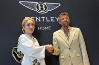 Design Doの高木 圭代表兼CEO（写真左）と、伊ラグジュアリーリビンググループのアンドレア・ジェンティリーニCEO（同右）。