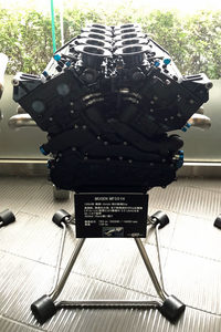 1994年のロータスのF1マシンに搭載された、無限ホンダの3.5リッターV10エンジン「MF351H」。やはりロータスは、日本人にとって縁の深いチームなのかもしれない。